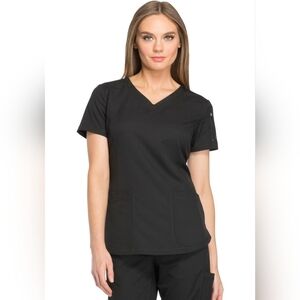 Dickies Dynamix Womens Scrub Top, V-Neck, Moisture Wicking